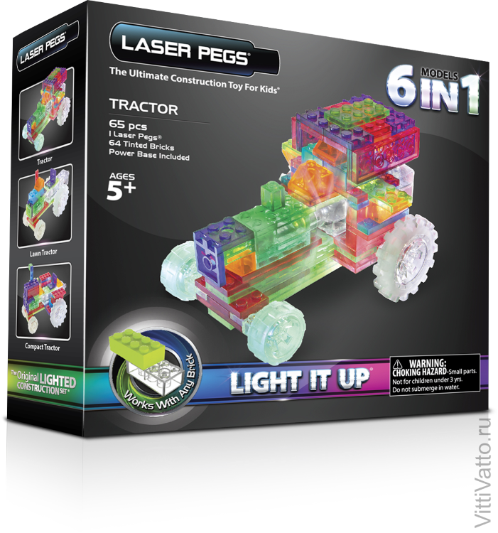 Набор "Трактор", Laser Pegs